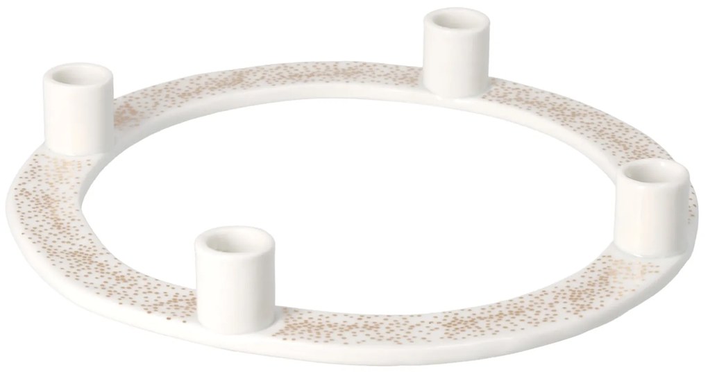 räder Porcelánový adventný svietnik Golden Dots