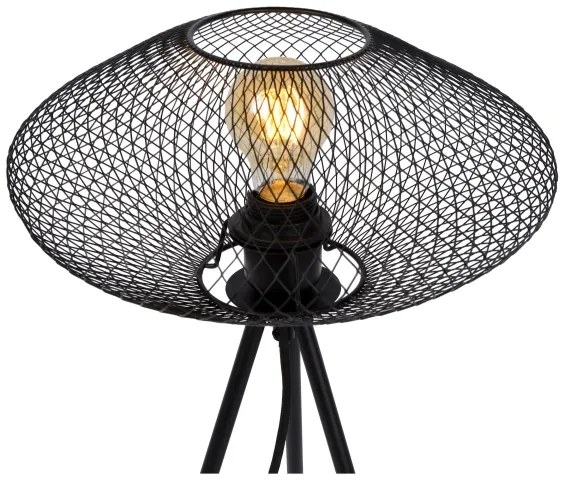 Lucide 21523/01/30 - Stolná lampa MESH 1xE27/40W/230V čierna
