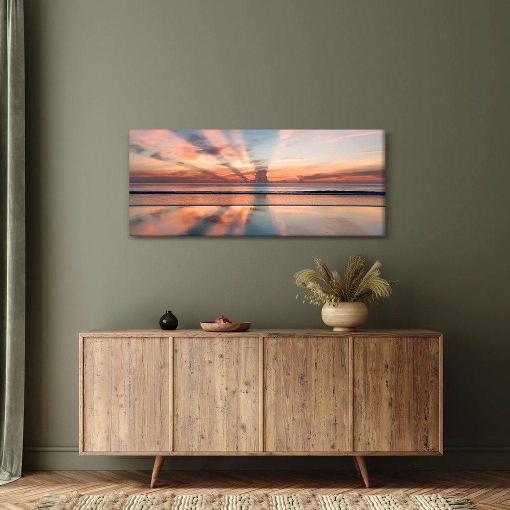 Obraz slnečných lúčov nad Daytonskú pláži (120x50 cm)