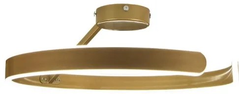 LED Stmievateľný prisadený luster LED/72W/230V 3000-6500K zlatá + diaľkové ovládanie