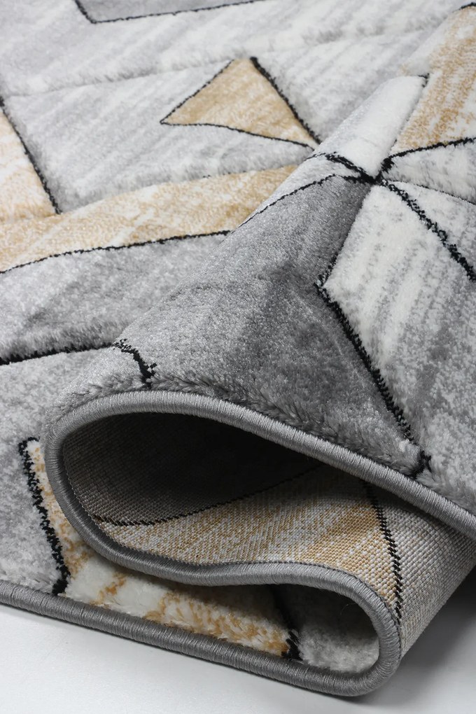 Koberec Cosmic Carving 5103 GREY/GOLD rozmery koberec: 80x150 cm