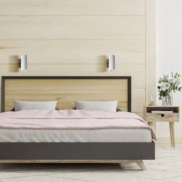 LED RGBW stmievateľné kúpeľňové nástenné svietidlo TURYN 1xGU10/6,5W/230V IP44 biele