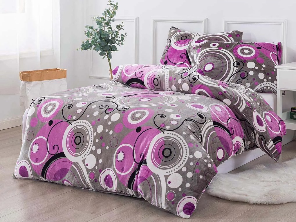 XPOSE® Mikroplyšové obliečky ŠÁRKA Exclusive - lila