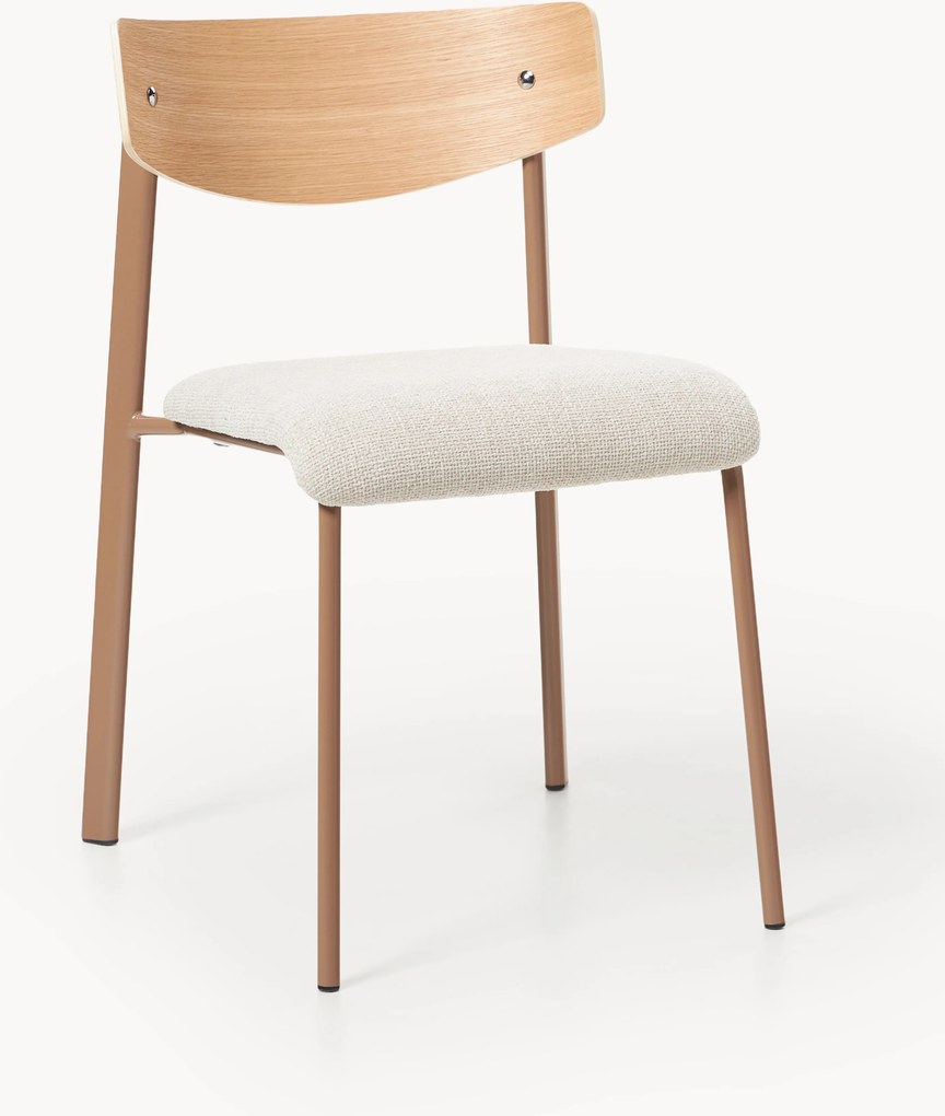 Čalúnená stolička z dubového dreva Nadia