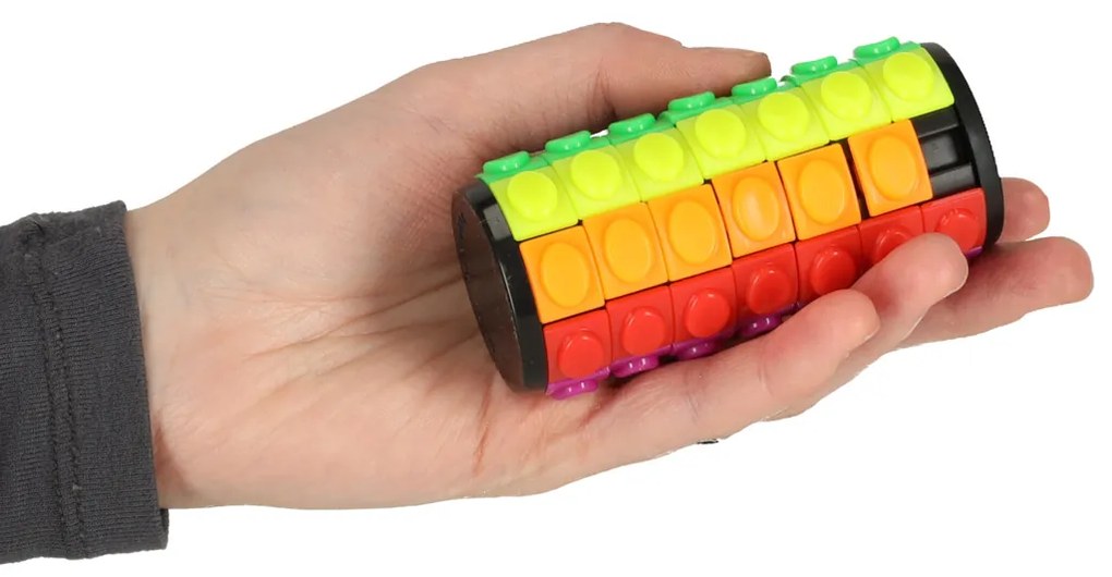 KIK Rotačný valcový hlavolam 7 úrovní – logická skladačka puzzle pre deti a dospelých