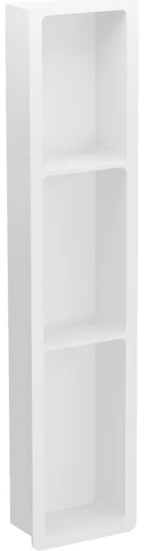 Mexen X-Wall-K, zapustená polica z konglomerátu 93,2 x 20,7 cm, biela, 1900932010