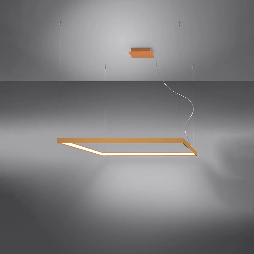 Závesné LED svietidlo Nelya l, 1x LED 70w, 4000k, g
