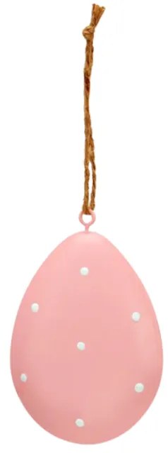 Závesné kovové vajíčko PASTEL EGG - viac farieb Farba: Zelená