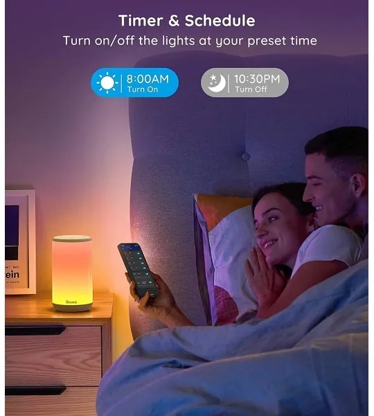 Govee - LED RGBIC Stmievateľná stolná lampa AURA 2 2200-6500K Wi-Fi Matter