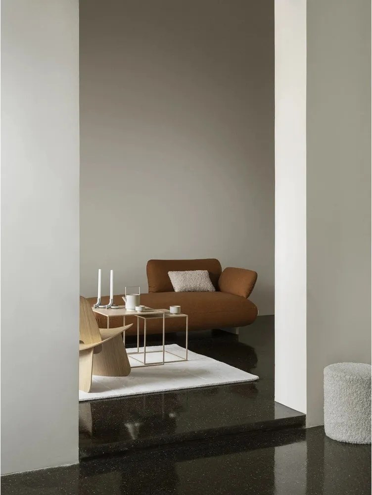 Sivé kovové konferenčné stolíky v súprave 2 ks 50x60 cm Fera – Blomus