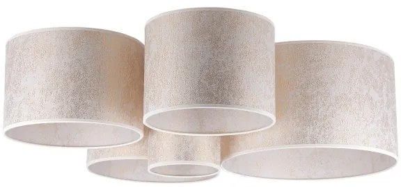 Duolla - Stropné svietidlo ROLLER PENTO 5xE27/60W/230V biela/zlatá