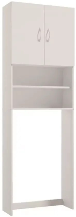 Erga Sara, skrinka nad práčku 64x25x189cm, biela, ERG-207-B-06001