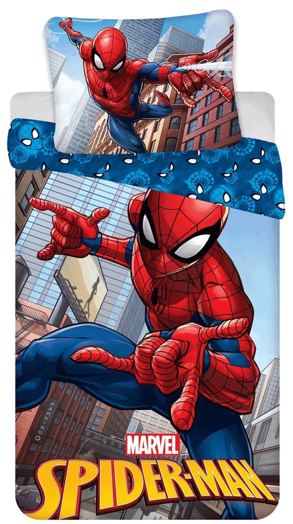 Jerry Fabrics Bavlnené obliečky 140x200 + 70x90 cm - Spider-man 04