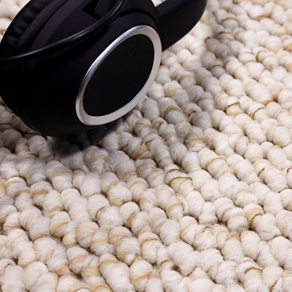 AKCIA: 100x300 cm Metrážny koberec Wolly 610 sv. béžová, šíře, béžová, filc, obývacia izba, Balta