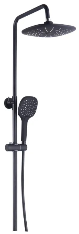 Sprchová súprava - DENIS s termostatickou batériou - čierna