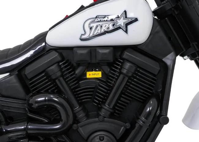 Elektrická motorka STAR biela