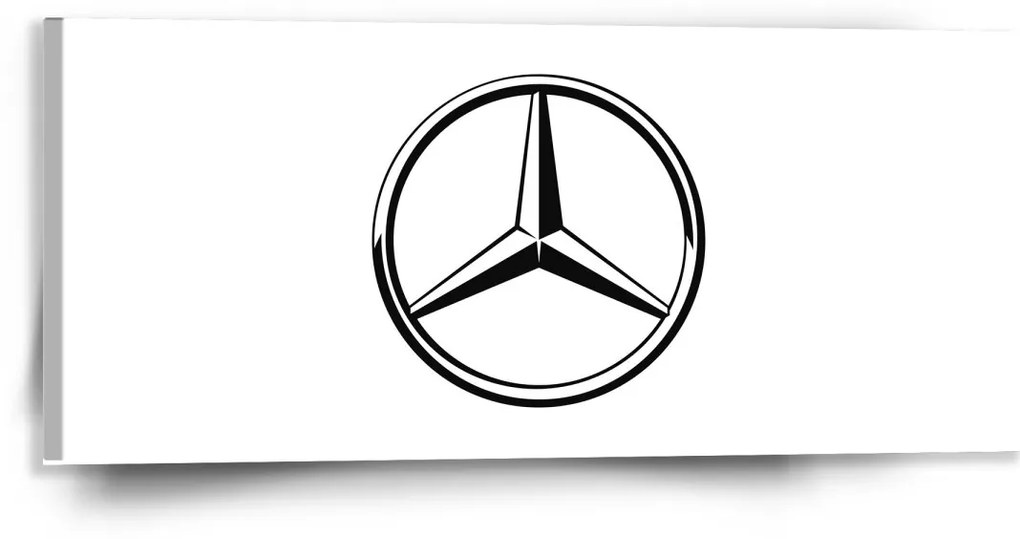 Sablio Obraz Logo 1 Biela - 110x50 cm