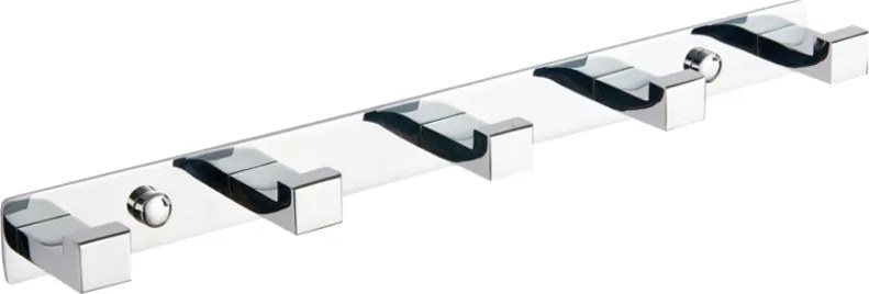 Mexen háčik na uterák s piatimi úchytmi, chróm - 709265-00