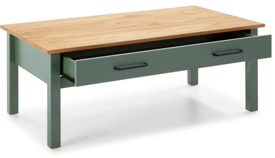Zelený drevený konferenčný stolík Marckeric Miranda