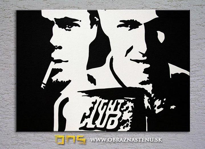 Ručne maľovaný POP Art obraz Fight Club
