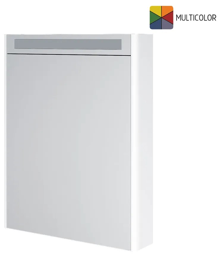 Mereo, Mereo Siena, kúpeľňová galérka 64 cm, zrkadlová skrinka, multicolor - RAL mat, MER-CN495GAzzzzM