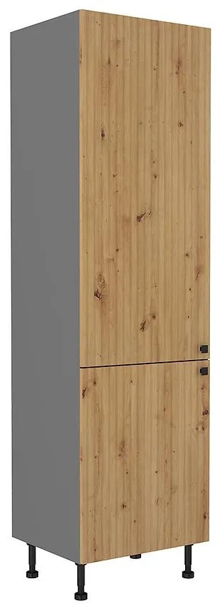 Kuchynská skrinka AVA dub artisan/antracitová 60dk-215 2f