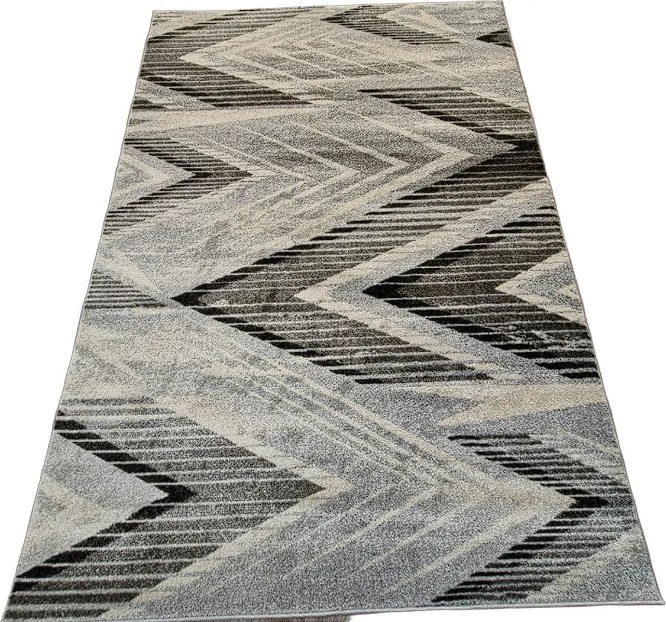 HU Sivo-béžový abstraktný koberec Rio 519-L.Grey-Cream Rozmer: 80x150 cm