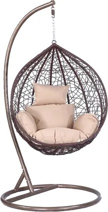 Závesné hojdacie kreslo Houseland Luna L hnedé