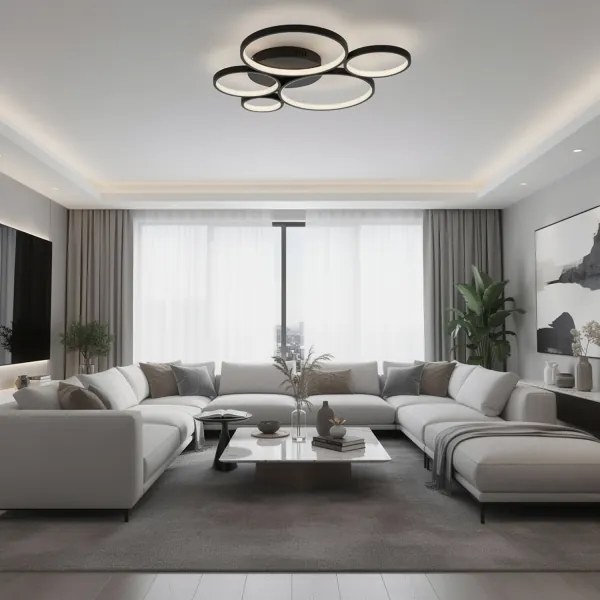 BRILAGI - LED stropné svietidlo ECHO LED/60W/230V 4000K 50x57 cm čierne