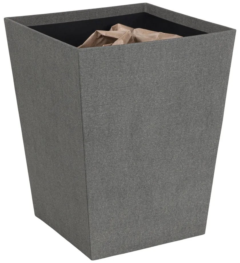 Sivý kancelársky odpadkový kôš Sofia Canvas Paper Laminate – Bigso