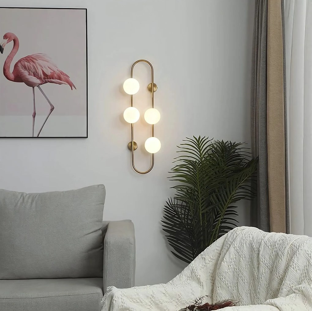 Toolight Toolight, nástenné svietidlo 4xG9 APP1139-1W, zlatá lesklá, OSW-14009