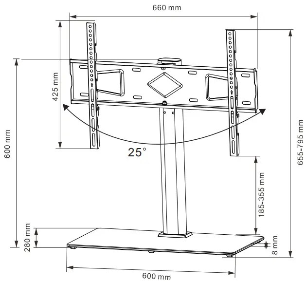 JAKS STOJAN NA TELEVÍZOR 32"-70", GT10