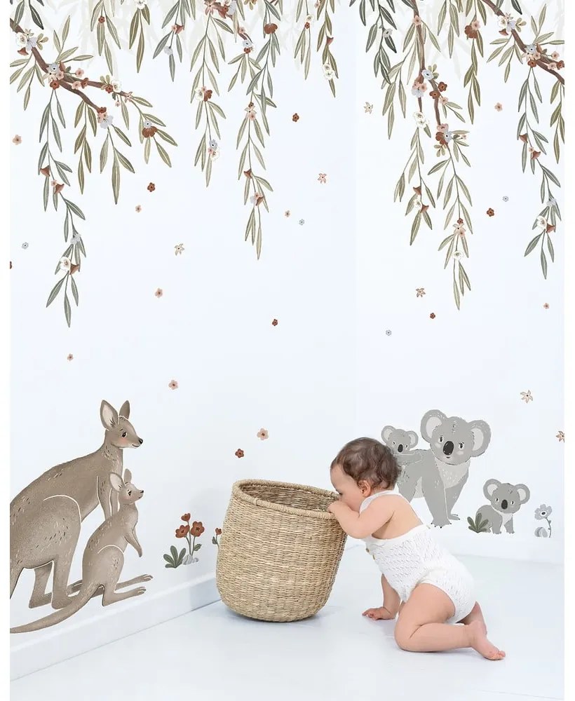 Detská tapeta 200 cm x 248 cm Eucalyptus Blooming – Lilipinso