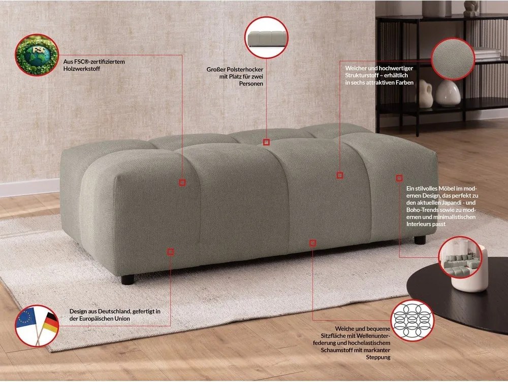 Taupe podnožka Albane – Ropez