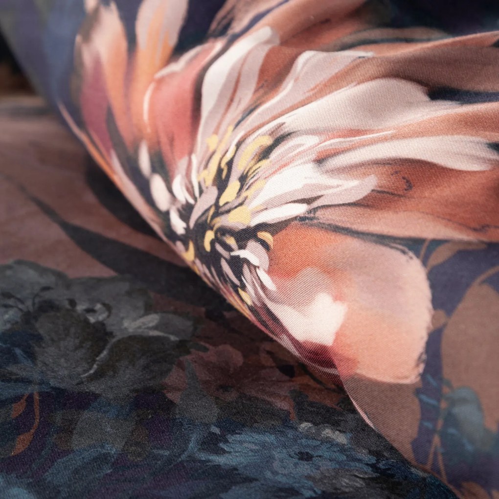 MAKOSATÉNOVÉ OBLIEČKY REINA50 160X200 CM, 2 KS 70X80 CM KVETY