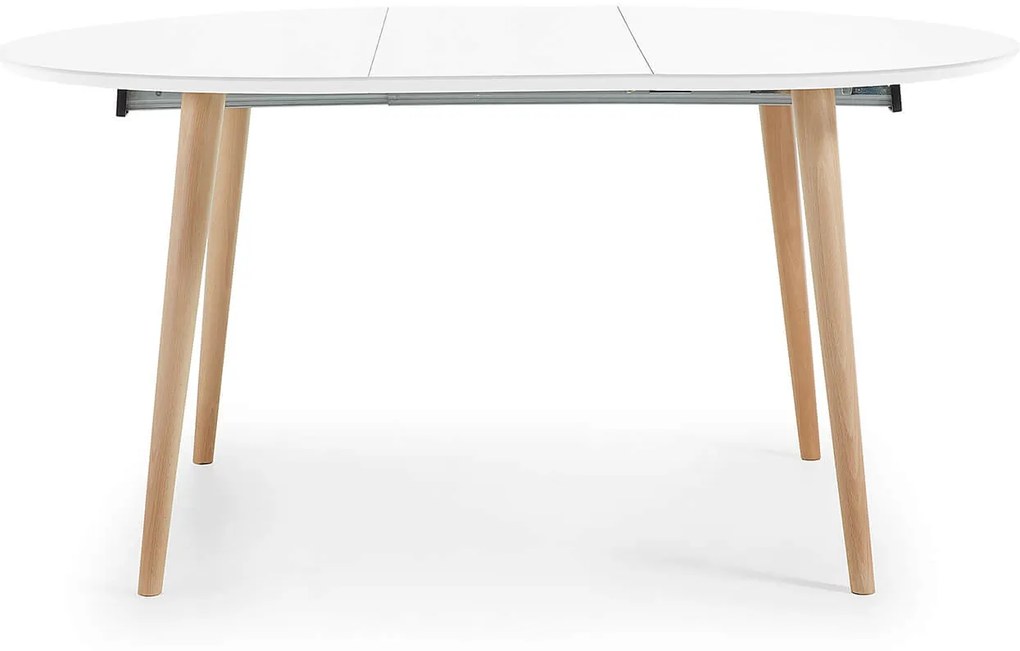Jedálenský stôl quio ø 120 (200 x 120) cm biely MUZZA