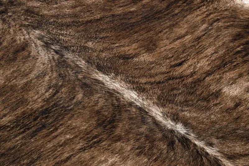 Kobercová umelá hovädzia koža, krava G5068-1 hnedá koža Veľkosť: 155x195 cm