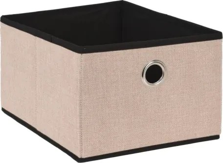 Úložný box 25x18x32 cm, béžový/hnedý%
