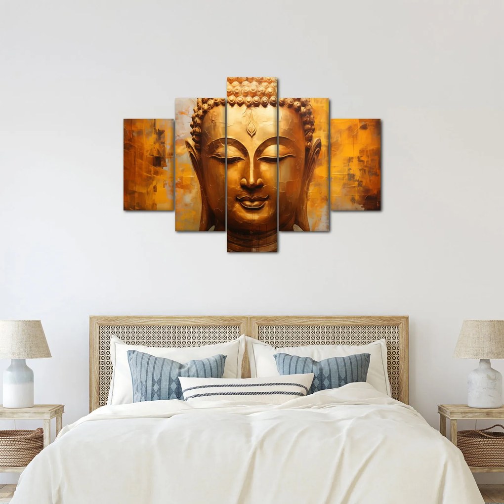 Obraz - Budha, olejomaľba (150x105 cm)