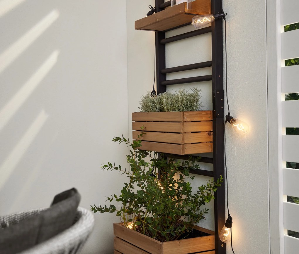 Svetelná reťaz s LED žiarovkami s vláknom