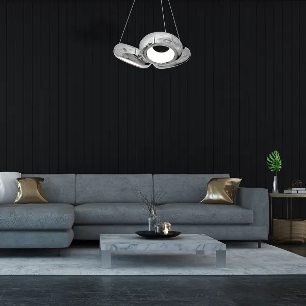 LED Luster na lanku MERCURIO 3xLED/12W/230V