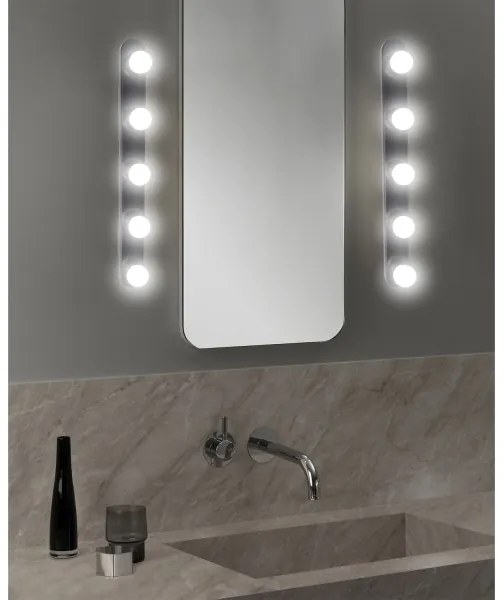 ONLI - Nástenné svietidlo HOLLYWOOD 5xE14/6W/230V čierna