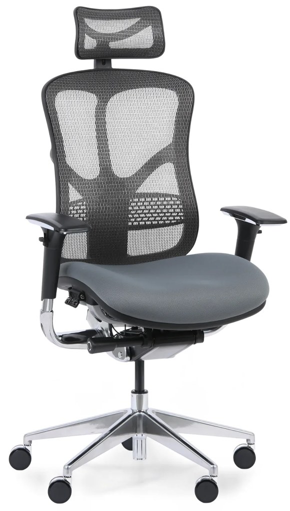 Multifunkčná kancelárska stolička WINSTON AB, sivá