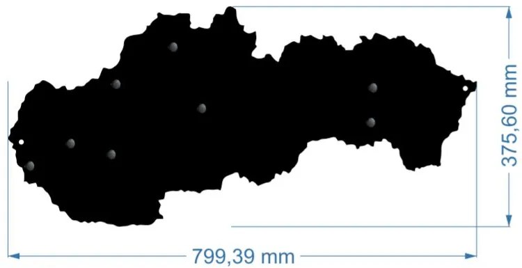 Vešiak na stenu do chodby SLOVENSKO