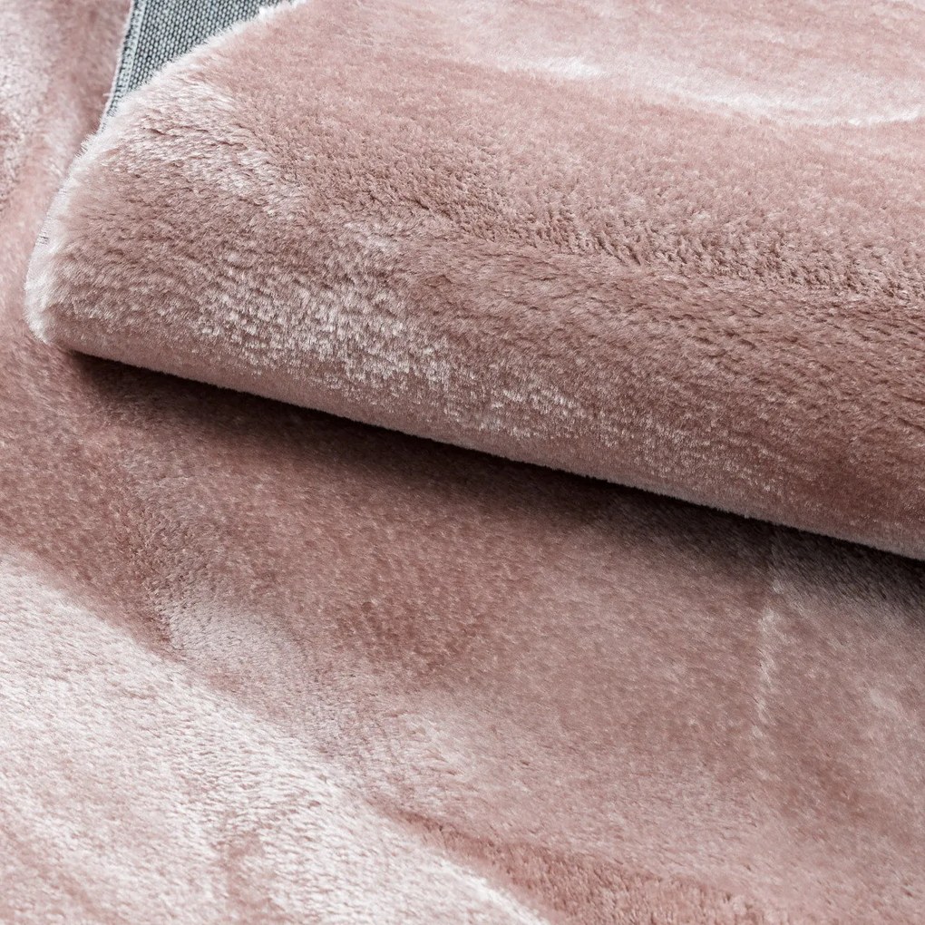 Kusový koberec Visco Rabbit Pink 8, 160x220, ružová, detská izba, Dywany Łuszczów