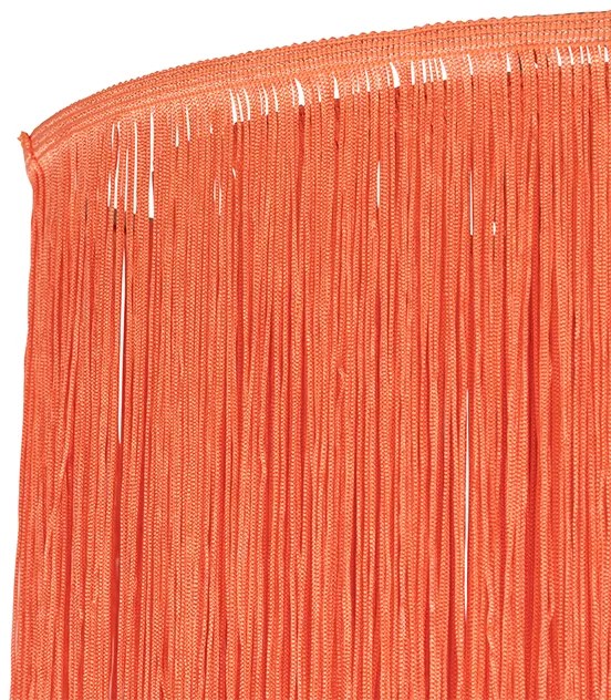 Orientálne stropné svietidlo zlaté ružové tienidlo s strapcami - Franxa