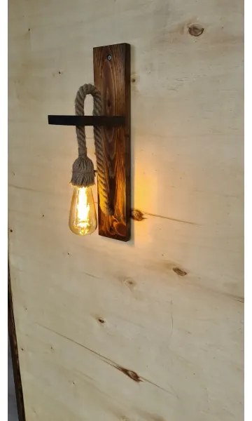 Nástenné svietidlo AHSAP 1xE27/40W/230V borovica orech