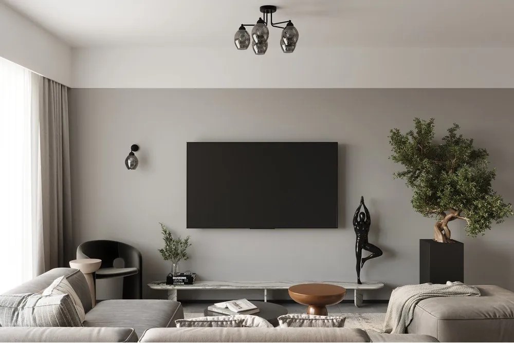 Čierne nástenné svietidlo ø 25 cm Garten – Sollux