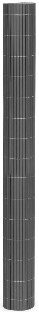 Obojstranná PVC rohož, 150x300 cm, na balkónový/terasový plot, farba antracitová, MultiGarden