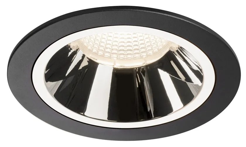 Stropné svietidlo SLV NUMINOS® DL L vnitřní LED zápustné stropné svietidlo čierna/chrom 4000 K 55° 1003969